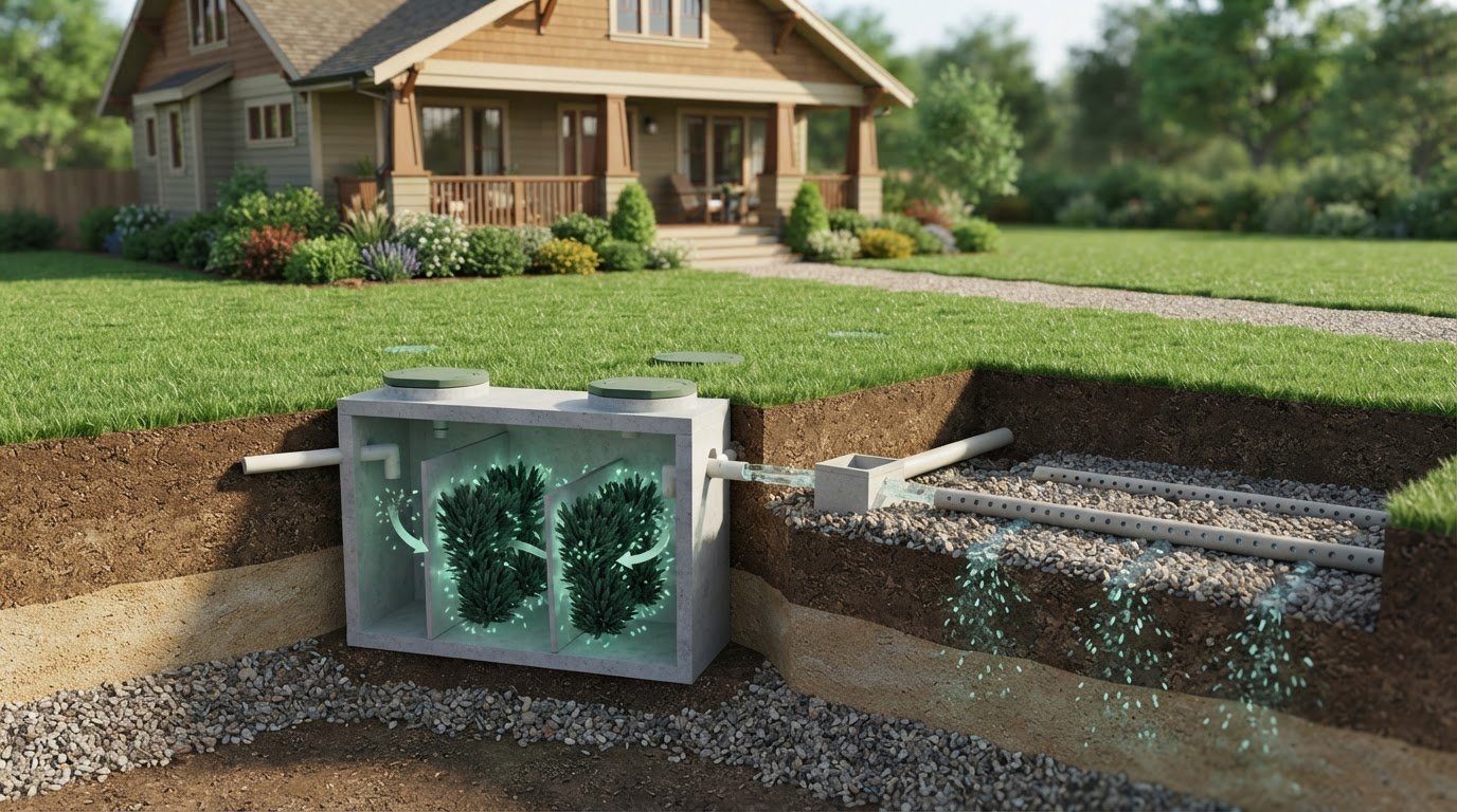 Bio-Brush Media for Septic Tanks: Treatment and Effluent Quality