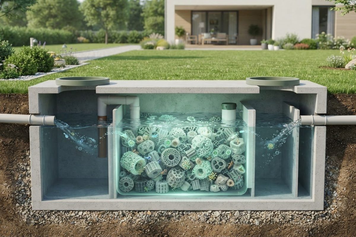 Septic tank biomedia replacement: How surface area affects treatment
